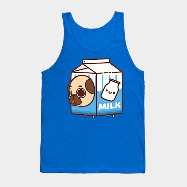 Milk Puglie Tank Top by Puglie Pug 